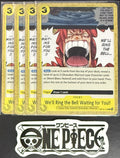 4 x One Piece OP12-116 C We'll Ring the Bell...- ENG - Regular - Playset - NM/M