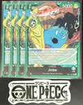 4 x One Piece OP11-021 L  - Jinbe - ENG - Regular - TCG - NM/M