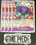 4x One Piece OP04-070 UC Mr.3(Galdino) - English - Regular - Play Set - TCG-NM/M
