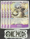 4x One Piece OP14-062 C Gladius - ENG - Regular - Playset - NM/M