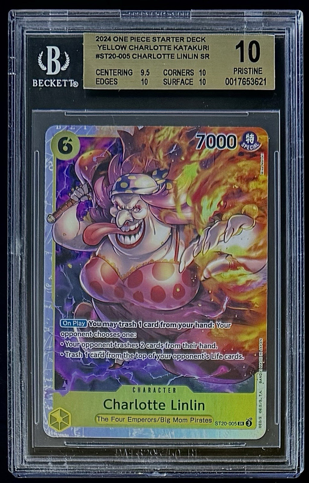 BGS 10 One Piece ST20-005 SR Charlotte Linlin - English - ST20 - Graded