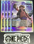 4x One Piece ST26-005 SR Monkey.D.Luffy - English - Foil - Playset - TCG - NM/M