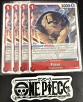 4x One Piece OP17-010 C - Fossa - EN - Regular - Play Set - TCG - NM/M