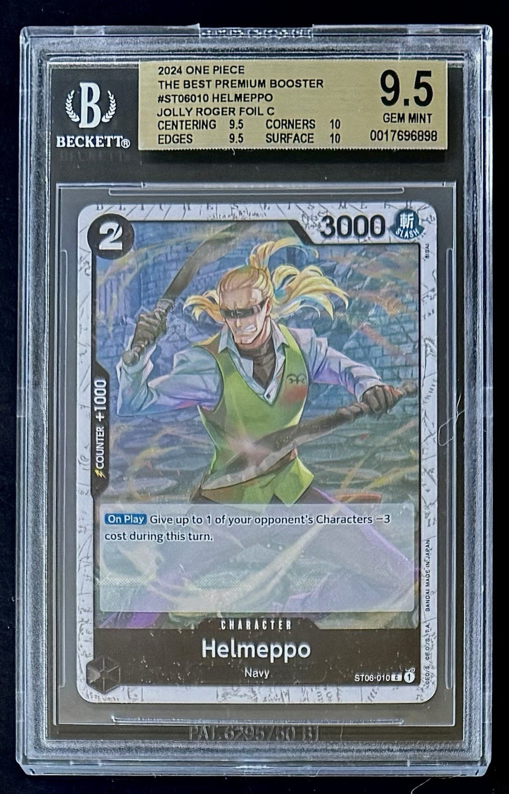 BGS 9.5 One Piece ST06-010 C - Helmeppo - EN - Flag Foil - PRB01 The Best