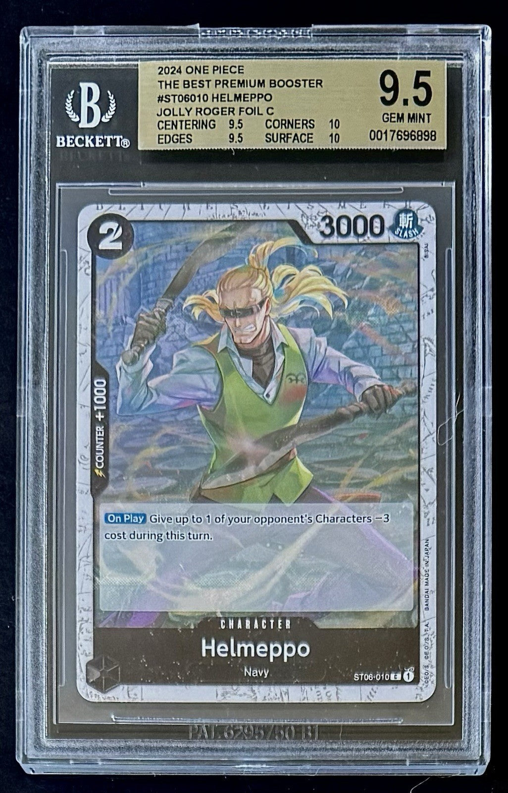 BGS 9.5 One Piece ST06-010 C - Helmeppo - EN - Flag Foil - PRB01 The Best