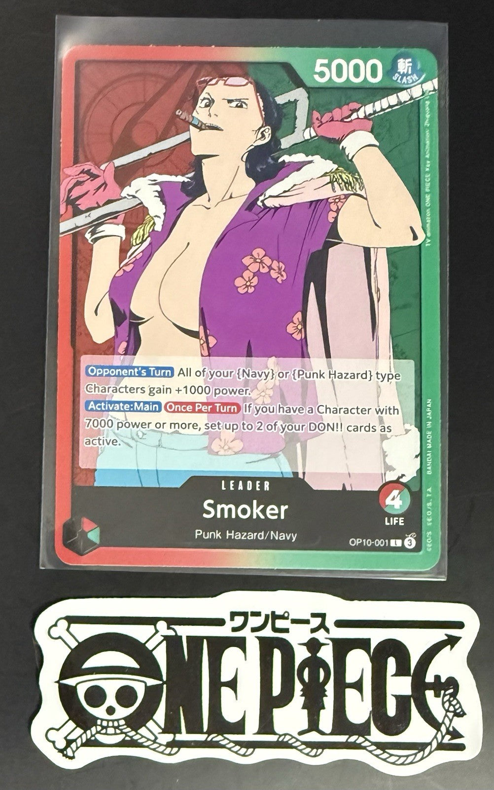 One Piece OP10-001 L  Smoker - English - Regular - TCG - NM/M