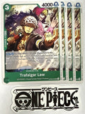 4x One Piece OP09-030 UC Trafalgar Law - English - Playset - TCG - NM/M