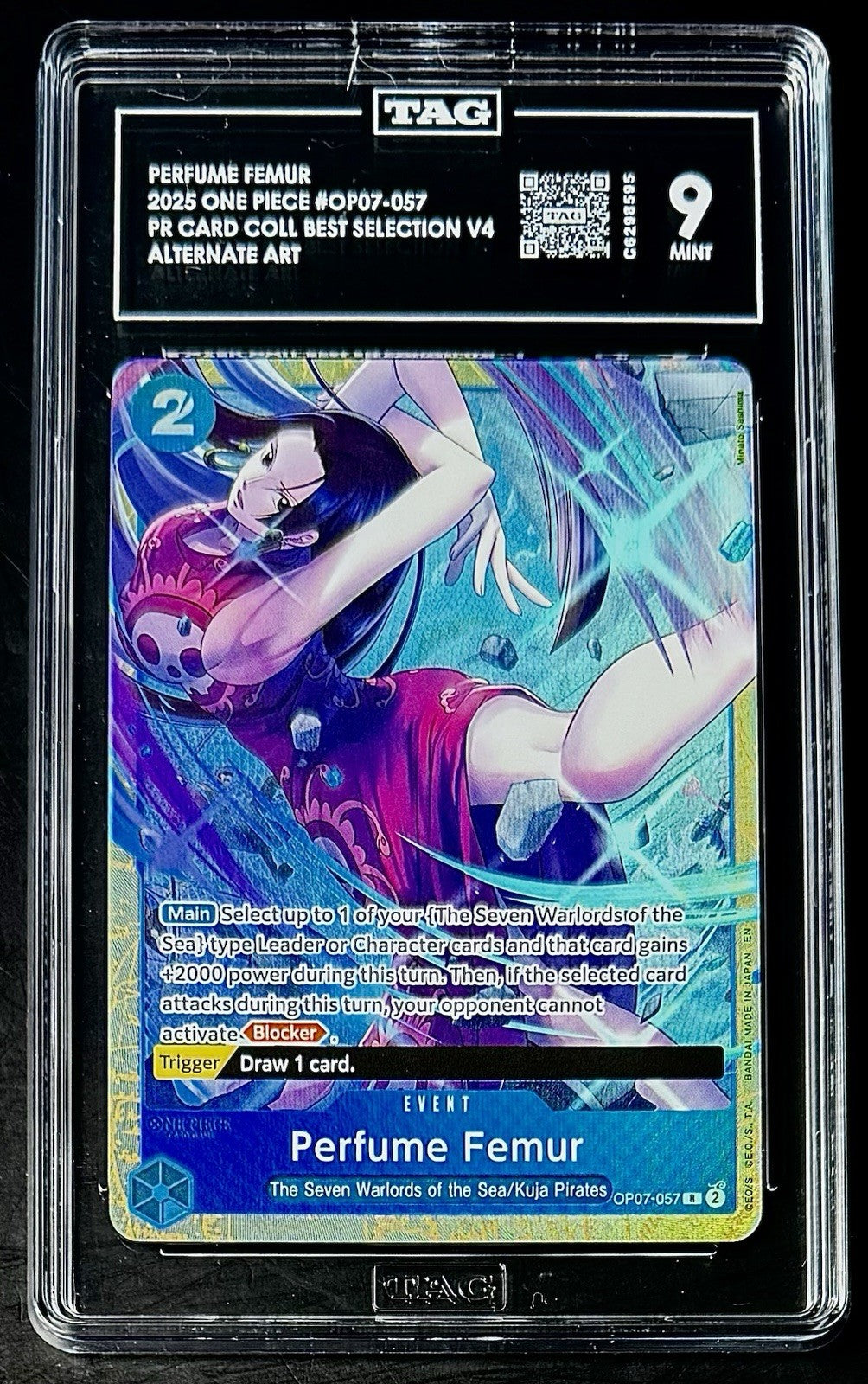 TAG 9 One Piece OP07-057 R Perfume Femur - EN - Foil - Best Vol.4 - Graded
