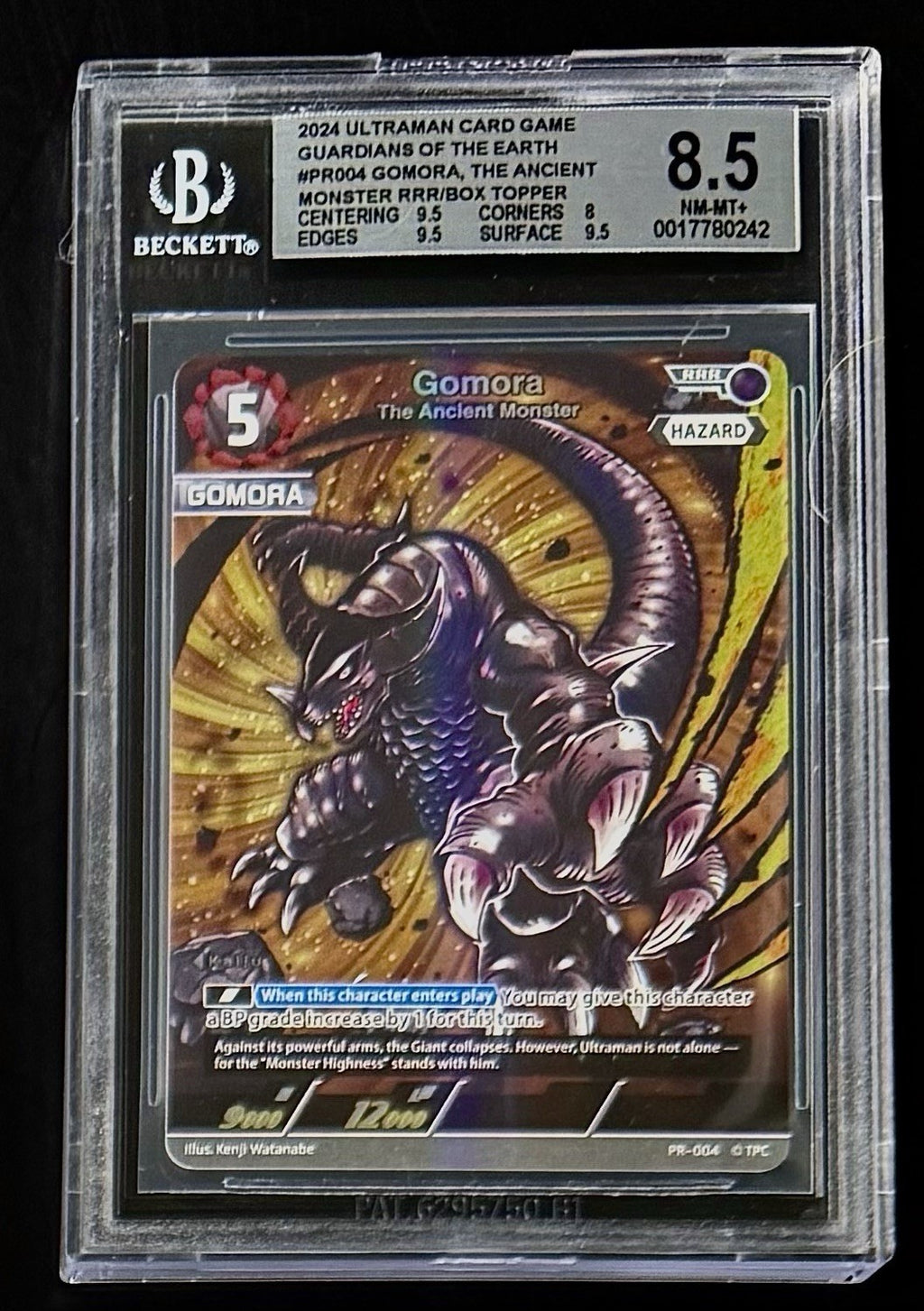 BGS 8.5 2024 Ultraman PR-004 Gomora - Guardians of the Earth - Foil - Graded