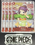 4x One Piece OP01-006 UC Otama - ENG - Flag Foil - Playset - TCG - NM/M