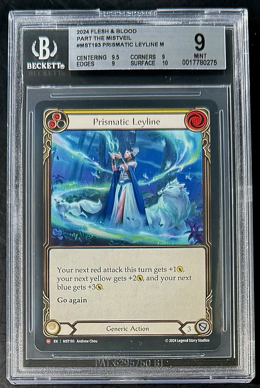 BGS 9 2024 Flesh & Blood MST193 Prismatic Leyline - Part the Mistveil - Graded