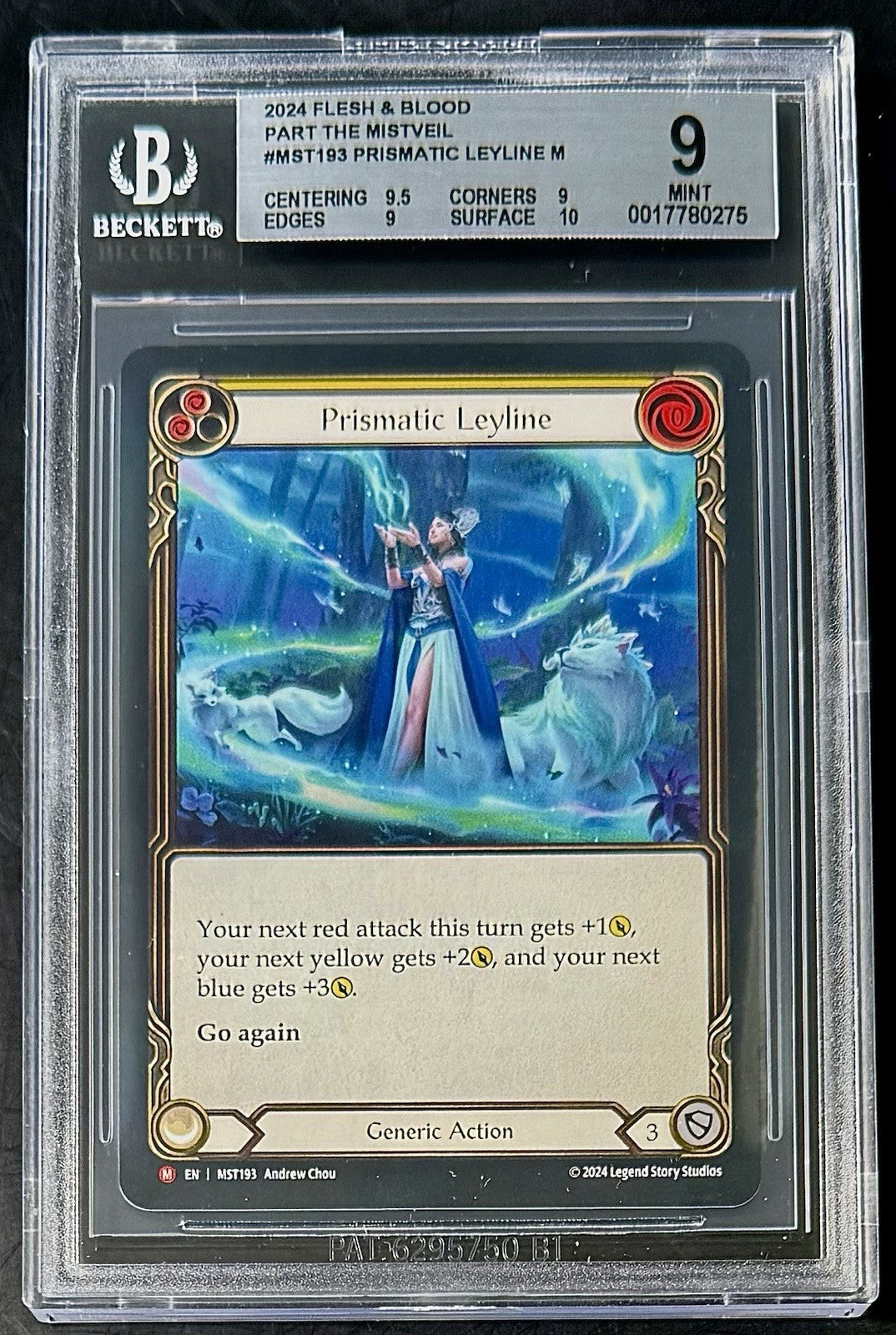 BGS 9 2024 Flesh & Blood MST193 Prismatic Leyline - Part the Mistveil - Graded