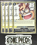 4x One Piece OP11-099 R I'm Gonna Be...- English - Foil - Playset - TCG - NM/M