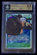 BGS 9.5 One Piece OP01-047 SR Trafalgar Law - English - Romance Dawn - Graded