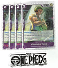 4x One Piece OP06-066 C Vinsmoke Yonji - Flag Foil - English - Playset - NM/M