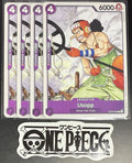 4x One Piece OP09-063 C Usopp - English - Regular - Playset - TCG - NM/M