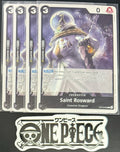 4x One Piece OP13-095 C Saint Rosward - ENG - Regular - Playset - TCG - NM/M
