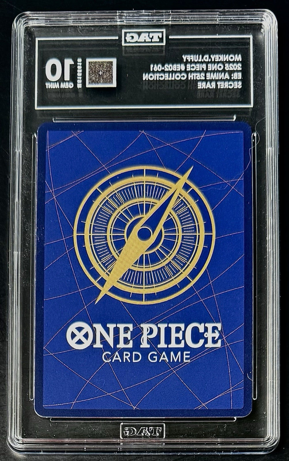 TAG 10 One Piece EB02-061 SEC Monkey.D.Luffy - EN - 25th Collection - Graded
