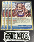 4x One Piece OP17-055 R -There's No Authority- EN - Foil - Play Set - TCG - NM/M