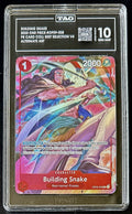 TAG 10 One Piece OP09-008 UC Building Snake - EN - Foil - Best Vol.4 - Graded