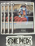 4x One Piece OP10-090 R Franky - English - Foil - Playset - TCG - NM/M