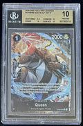 BGS 10 One Piece OP08-080 R* - Queen - Alt Art - EN - Two Legends - Graded