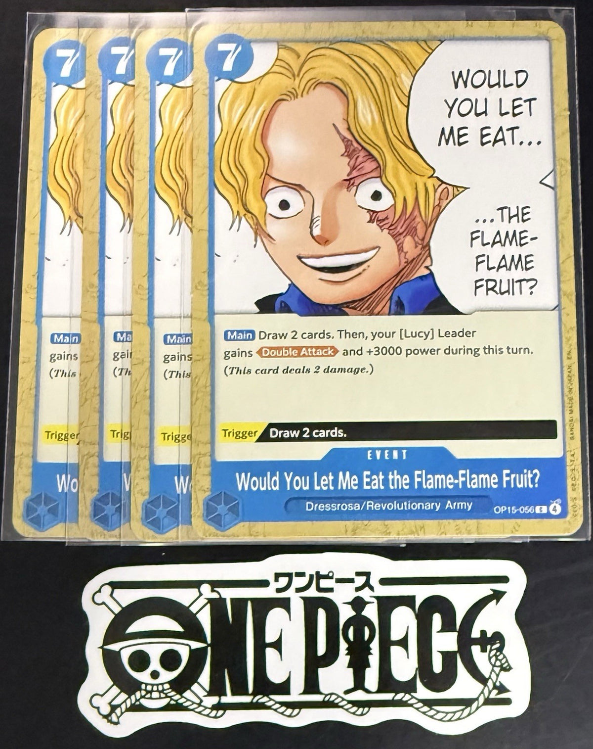 4x One Piece OP15-056 C - Would You Let.. - EN - Regular - Play Set - TCG - NM/M