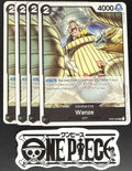 4x One Piece OP03-093 UC Wanze - English - Regular - Playset - TCG - NM/M