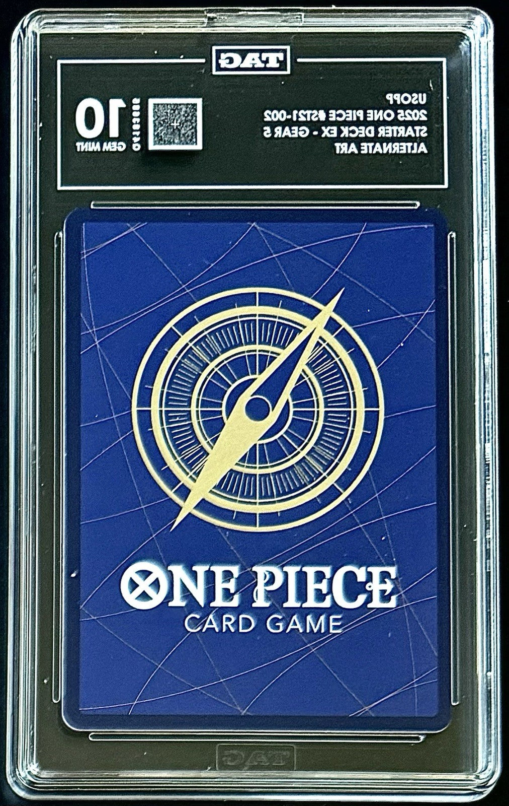 TAG 10 One Piece ST21-002 C* Usopp Alt Art - ENG - Foil - EX Gear 5 - Graded