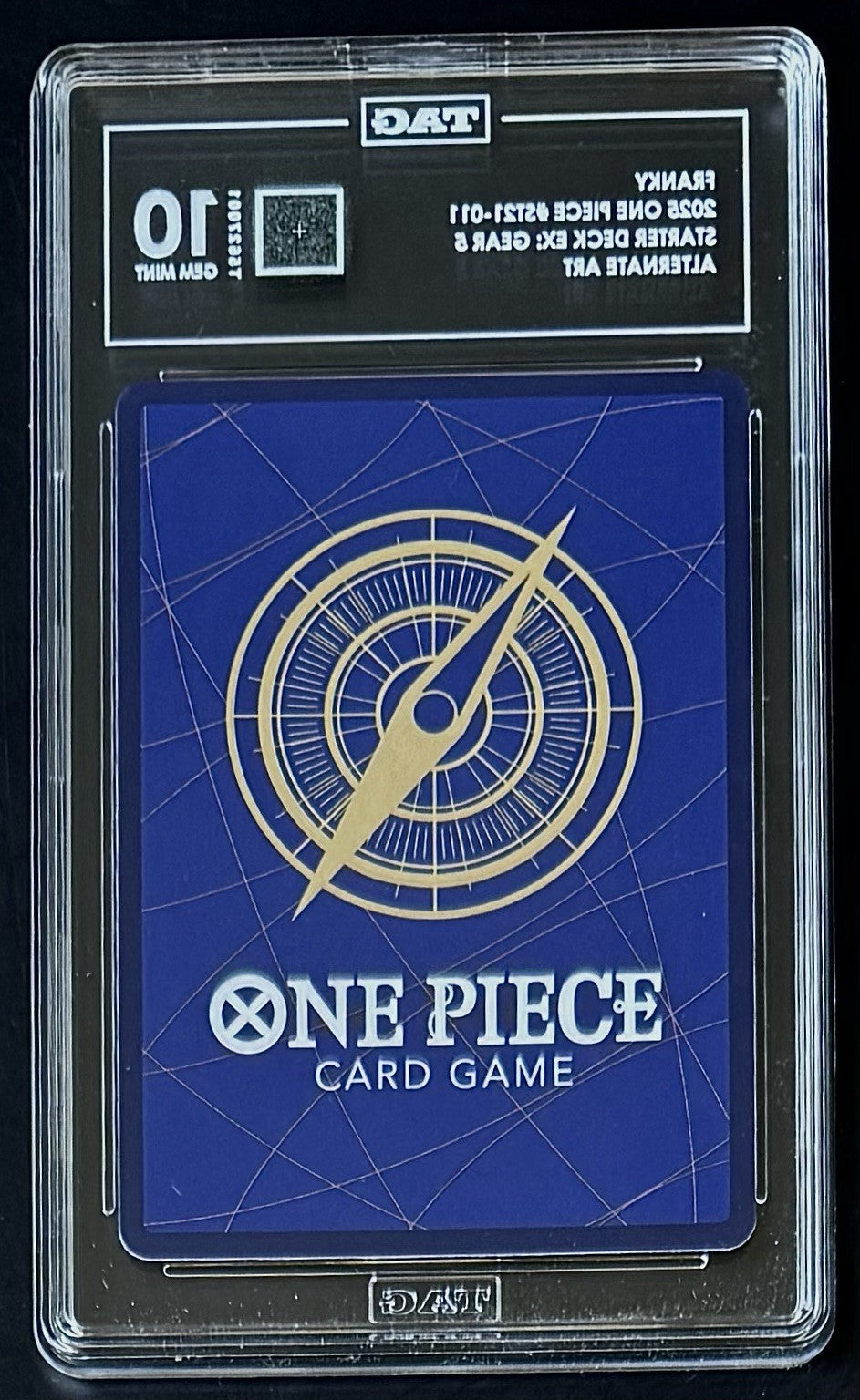 TAG 10 One Piece ST21-011 C* - Franky - Alt Art - EN - Foil - EX Gear 5 - Graded