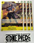 4x One Piece OP09-106 C Nico Olvia - English - Playset - Regular - TCG - NM/M