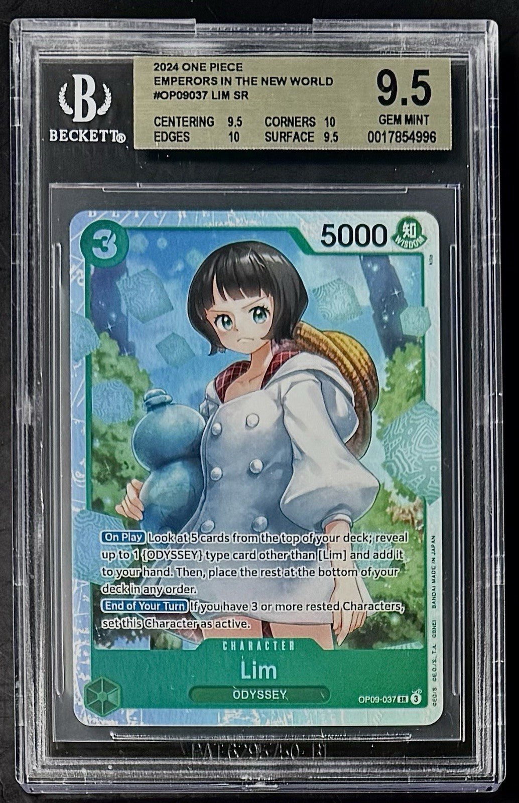 BGS 9.5 One Piece OP09-037 SR - Lim - English - Emperors in the New World - Foil