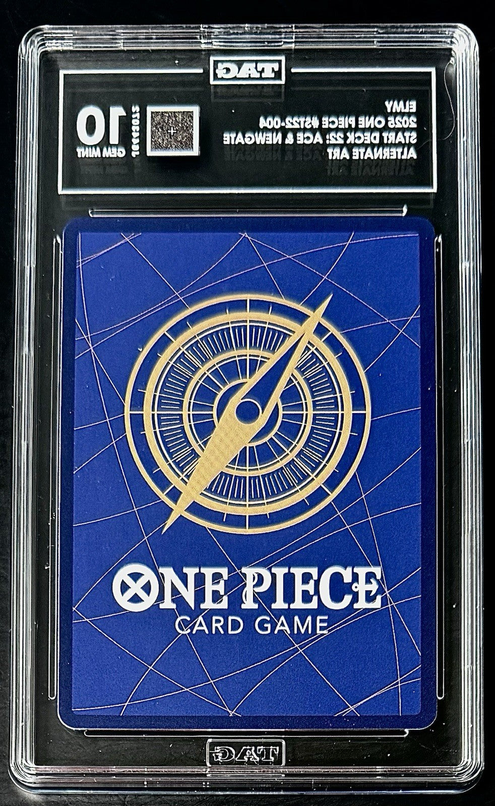 TAG 10 One Piece ST22-004 C* Elmy - Alt Art - EN - Foil - Ace & Newgate - Graded