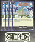 4 x One Piece OP05-097 C Mary Geoise - English - PRB02 Foil - Playset - NM/M