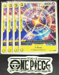 4x One Piece OP08-113 C S-Bear - ENG - Regular - Play Set - TCG - NM/M