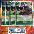 4x One Piece OP07-021 R Urouge - ENG - Foil - Playset - TCG - NM/M