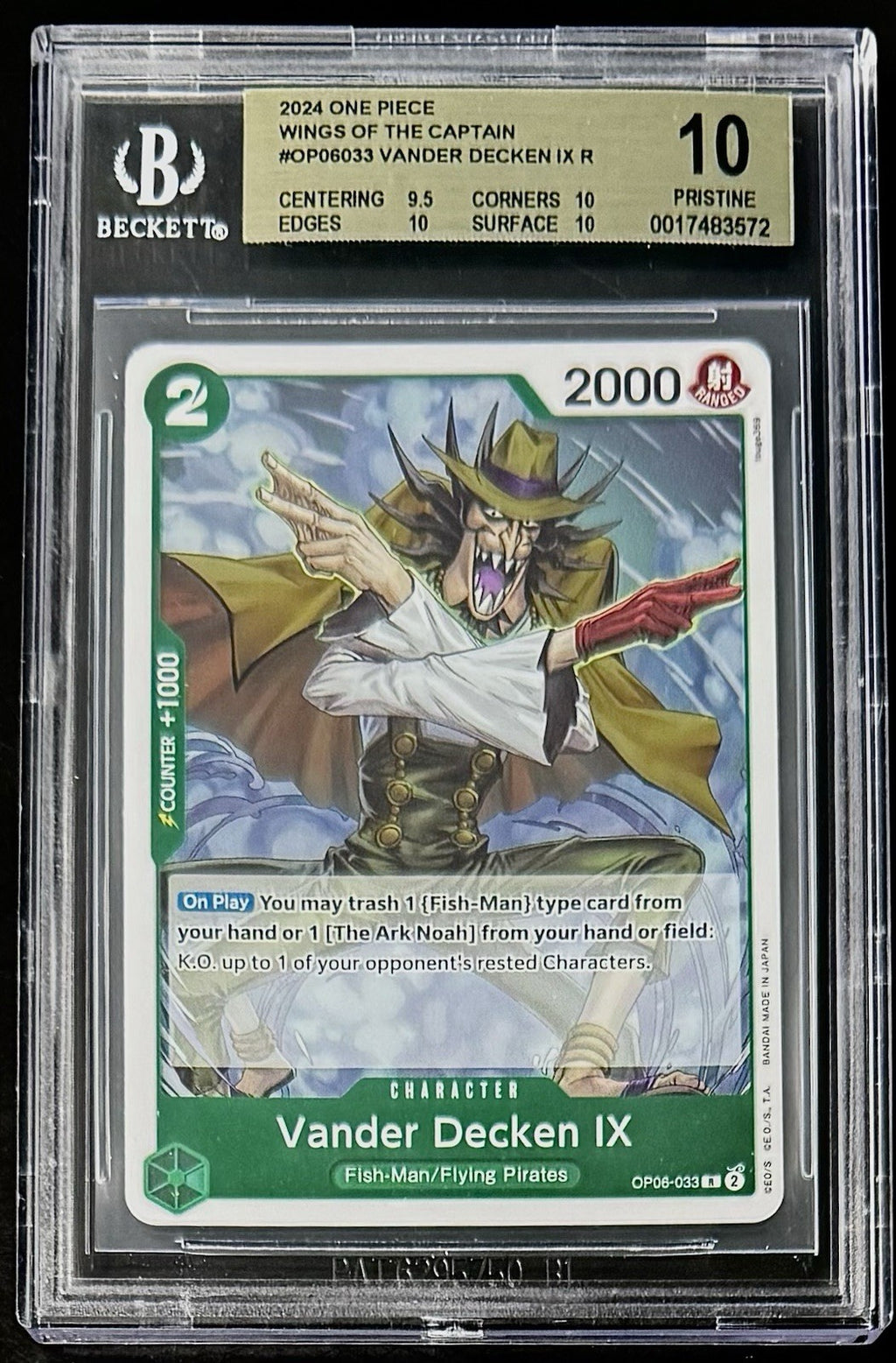 BGS 10 One Piece OP06-033 R Vander Decken IX - English - Wings of the Captain