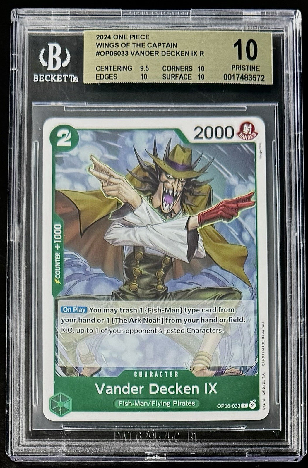 BGS 10 One Piece OP06-033 R Vander Decken IX - English - Wings of the Captain