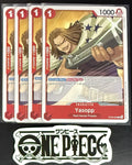4x One Piece ST23-005 C Yasopp - English - Regular - Playset - TCG - NM/M