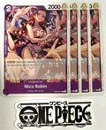 4x One Piece OP09-071 C Nico Robin - English - Playset - Regular - TCG - NM/M