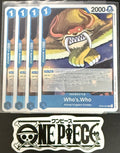 4x One Piece OP04-051 R - Who's.Who - EN - Foil - Play Set - NM/M