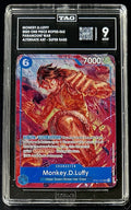 TAG 9 One Piece OP02-062 SR - Monkey.D.Luffy - Alt Art - EN - Paramount War