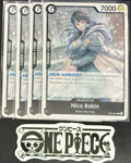4x One Piece ST14-007 C Nico Robin - ENG - Regular - Playset - TCG - NM/M