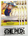 4x One Piece OP09-109 UC Jaguar.D.Saul - English - Playset -Regular - TCG - NM/M