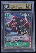 BGS 9.5 One Piece OP01-051 SR* Eustass"Captain"Kid - English - PRB01 - Graded