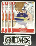 4x One Piece OP03-011 UC Blamenco - English - Regular - Playset - TCG - NM/M