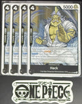 4 x One Piece OP12-089 R Hack - English - Foil - Playset - NM/M