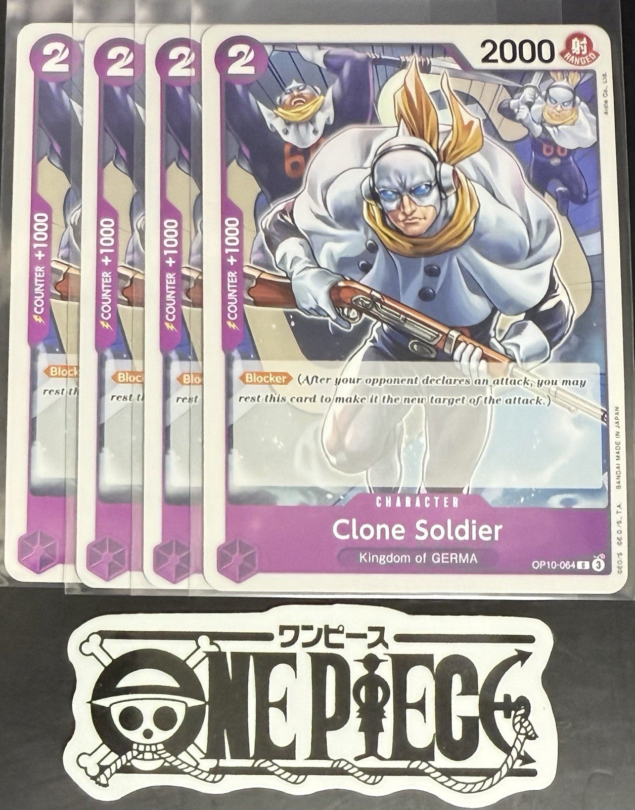 4x One Piece OP10-064 C Clone Soldier - ENG - Regular - Playset - TCG - NM/M