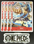 4x One Piece OP05-012 C Hack - English - Regular - Play Set - TCG - NM/M