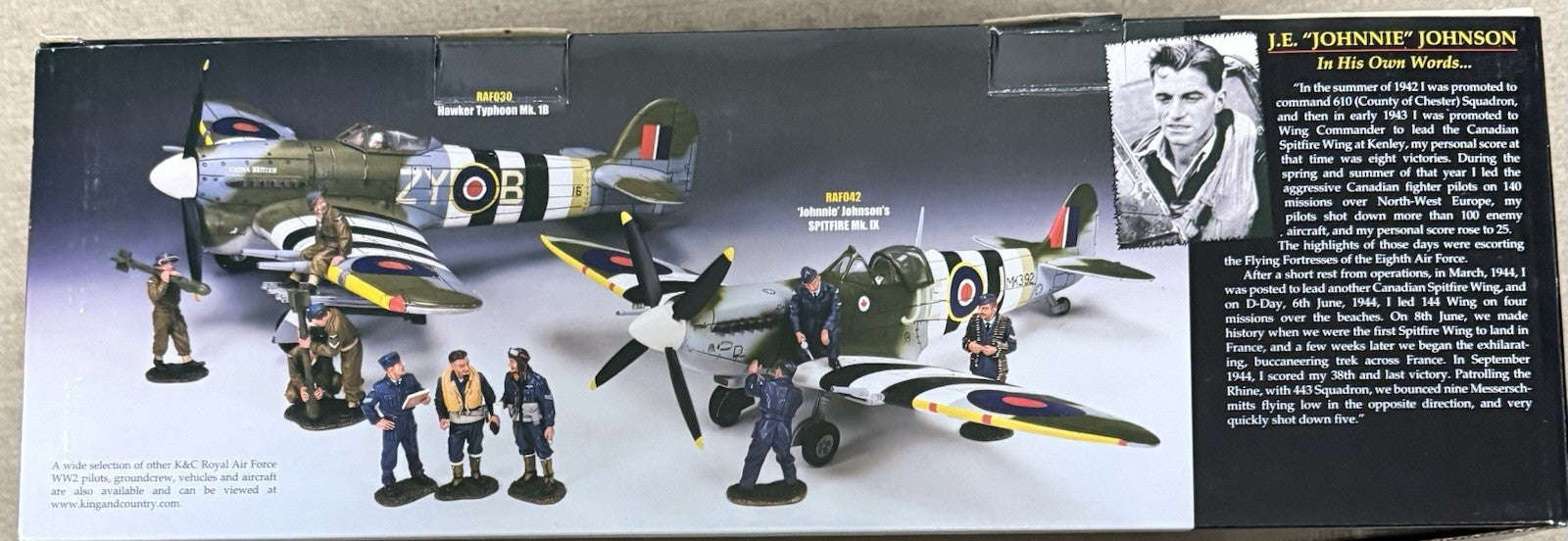 King & Country RAF042 Jonnie Johnson's Spitfire Mk.IX - Retired